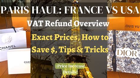 vat refund paris chanel|Paris france vat refund schedule.